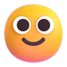 Slightly Smiling Face in Microsoft Fluent Emoji 3D artwork